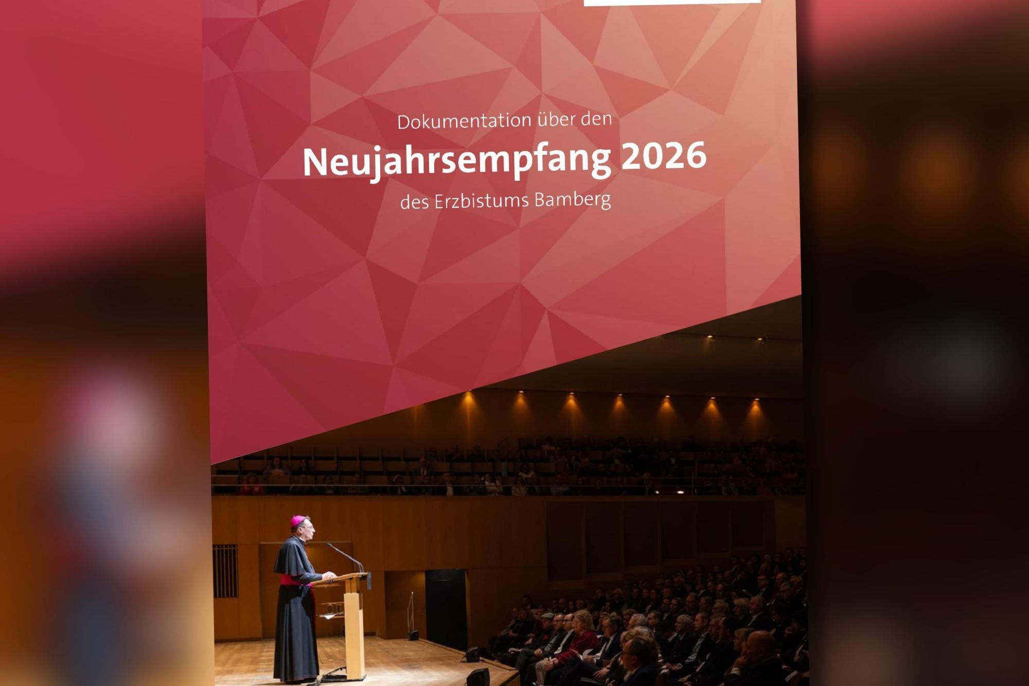 Das Cover der 'Dokumentation über den Neujahrsempfang 2026 des Erzbistums Bamberg'