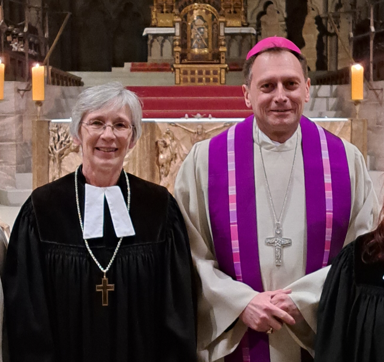 Regionalbischöfin Berhild Sachs und Erzbischof Herwig Gössl
