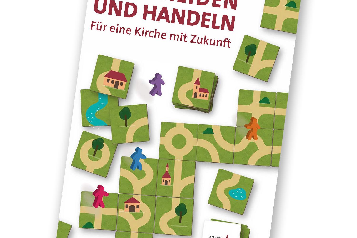 Cover Flyer zum Bistumsprozess - Schräg mit Schlagschatten
