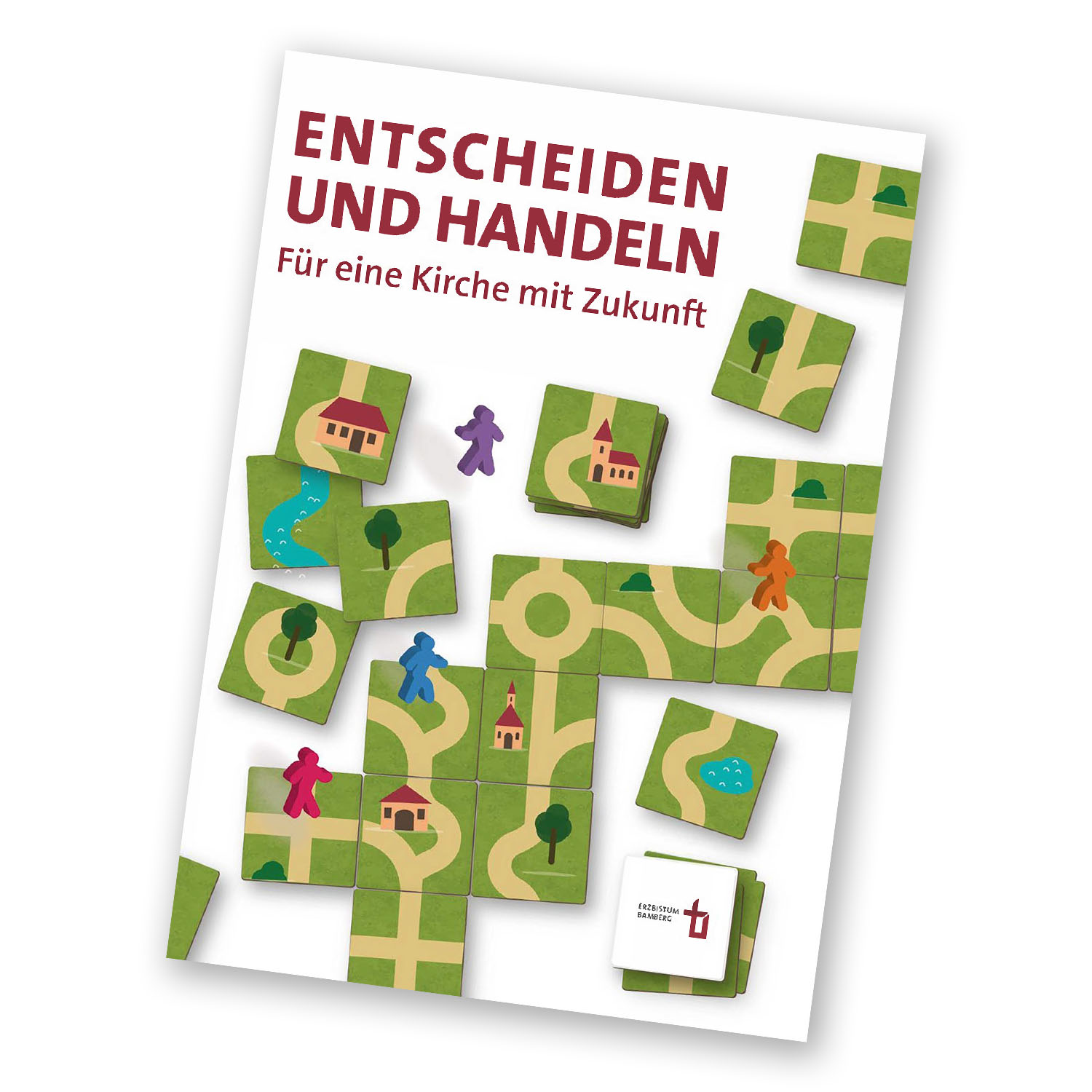 Cover Flyer zum Bistumsprozess - Schräg mit Schlagschatten